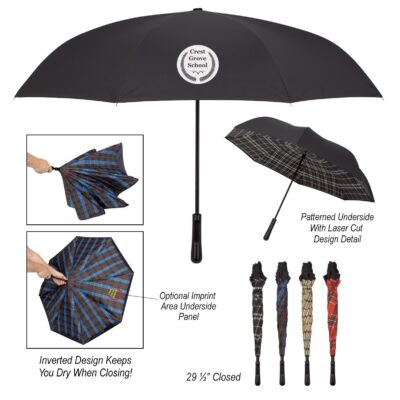 48" Arc Tartan Inversion Umbrella